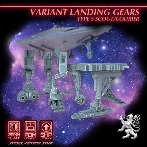 Image of Variant Landing Gears - Type S Scout/Courier Upgrade