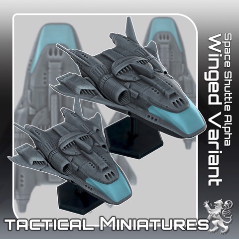 Image of Space Shuttle Alpha Winged Variant Tactical Miniatures