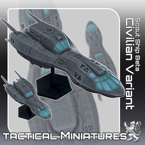 Image of Scout Ship Beta Civilian Variant Tactical Miniatures