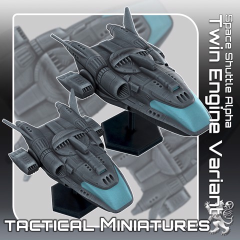 Image of Space Shuttle Alpha Twin Engine Variant Tactical Miniatures