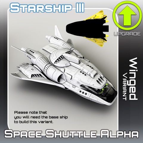 Image of Space Shuttle Alpha Winged Variant Upgrade