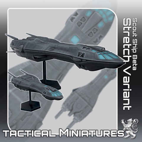 Image of Scout Ship Beta Stretch Variant Tactical Miniatures
