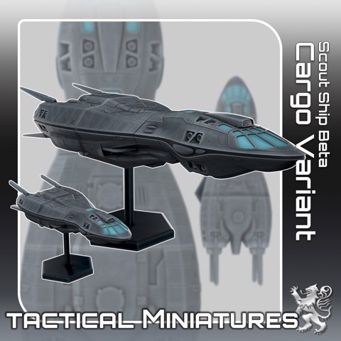 Image of Scout Ship Beta Cargo Variant Tactical Miniatures