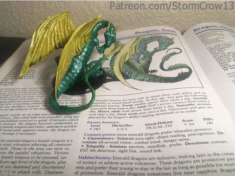 Image of 2nd ed AD&D Emerald Dragon