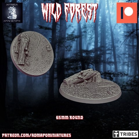 Image of Wild Forest Set 65mm base n.2 (Pre-supported)