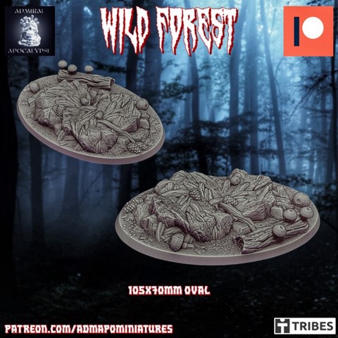 Image of Wild Forest Set 105x70mm base n.2 (pre-supported)