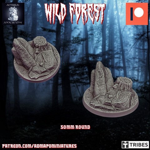 Image of Wild Forest Set 50mm base n.2 (Pre-supported)