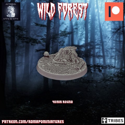 Image of Wild Forest Set 40mm base n.2 (Pre-supported)