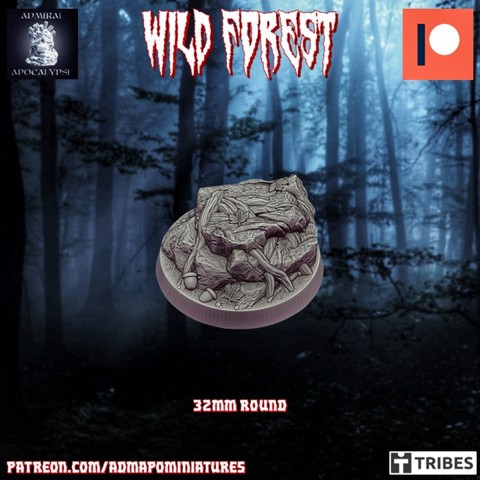 Image of Wild Forest Set 32mm base n.7 (Pre-supported)