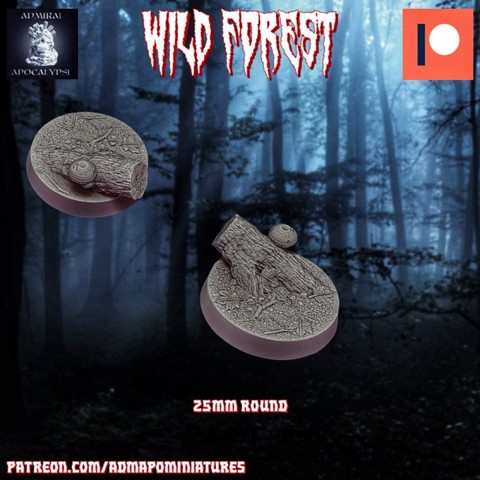 Image of Wild Forest Set 25mm/~1" base n.5 (Pre-supported)