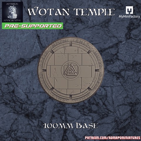 Image of Wotan Temple 100mm base (pre-supported)
