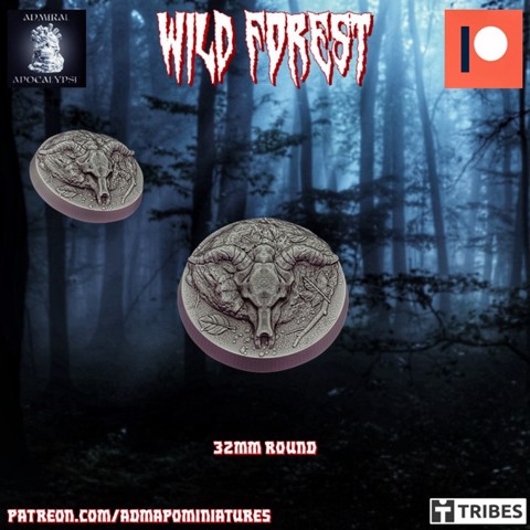 Image of Wild Forest Set 32mm base n.8 (Pre-supported)