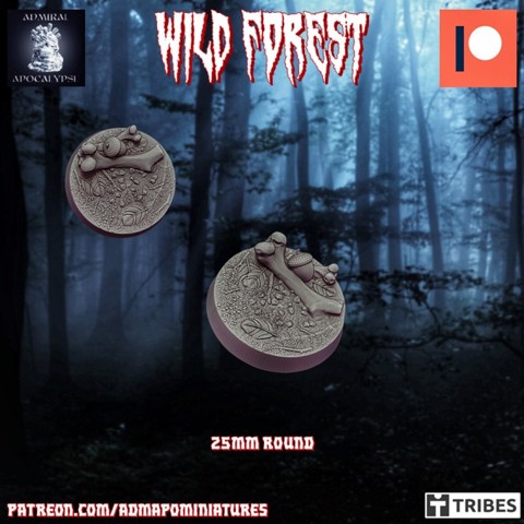 Image of Wild Forest Set 25mm/~1" base n.1 (Pre-supported)