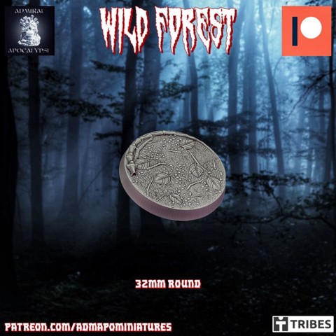 Image of Wild Forest Set 32mm base n.4 (Pre-supported)