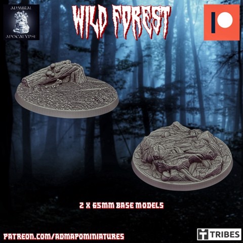 Image of Wild Forest Set 65mm (2 pre-supported base model)