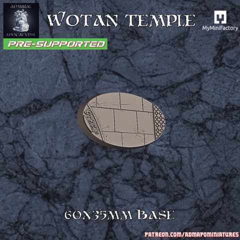 Image of Wotan Temple 60x35mm base (pre-supported)