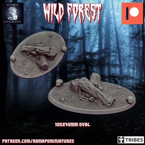 Image of Wild Forest Set 105x70mm base n.2 (pre-supported)