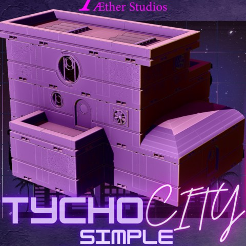 Image of Tycho City 1: Simple Sci-fi Buildings