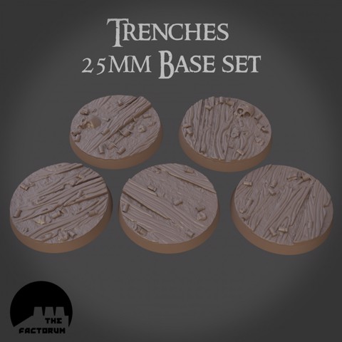 Image of 25mm Trench Bases (Supported)