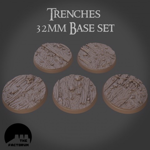 Image of 32mm Trench Bases (Supported)