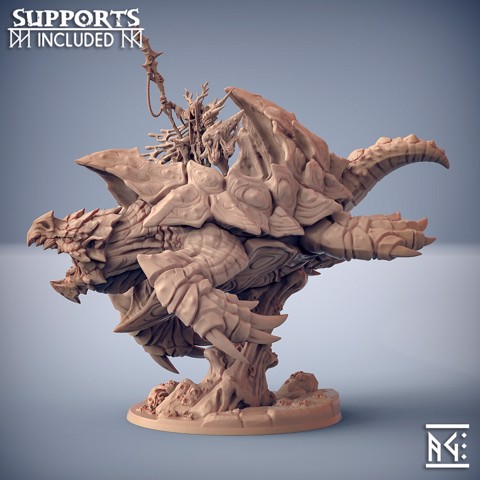 Image of Siryus on Dragonturtle Leviathan (Beast + Hero)