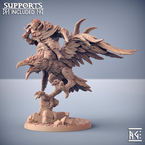 Image of Aaron on Shadowclaws the Dire Raven (Hero and Mount)