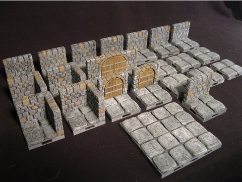 Image of OpenForge Dungeon Stone (25 mm) Tiles
