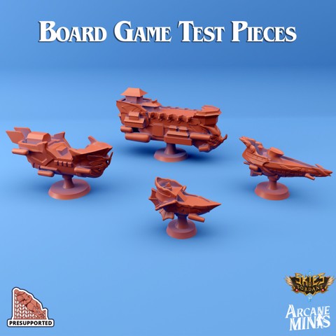 Image of Skies of Sordane Board Game Test Pieces