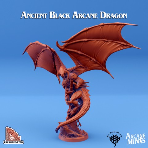 Image of Ancient Black Arcane Dragon