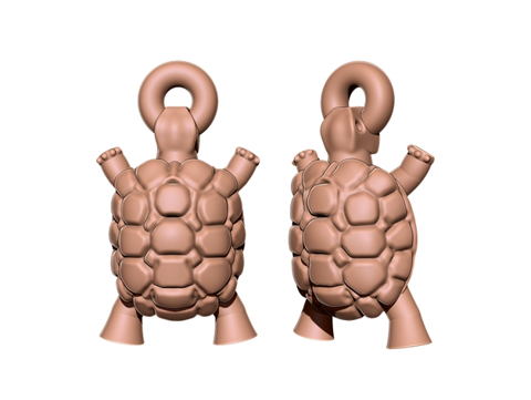 Image of Tortoise Pendant - Jewelry 