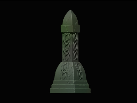 Image of grave monument for 28mm tabletop dnd