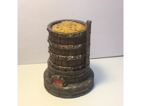 Image of 13 ft brewing vat for 28mm gaming tables