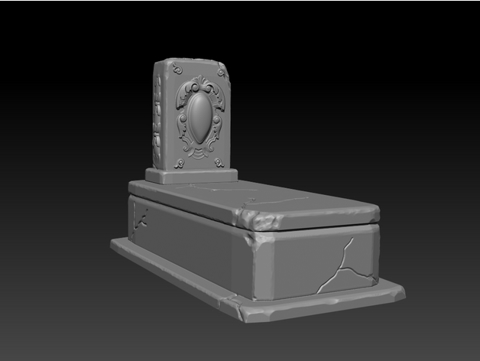 Image of Tomb for 28mm tabletop gaming graveyard cemetery dnd pathfinder