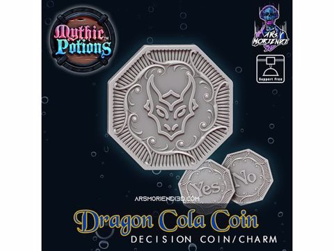 Image of Dragon Cola Decision Coin / Charm
