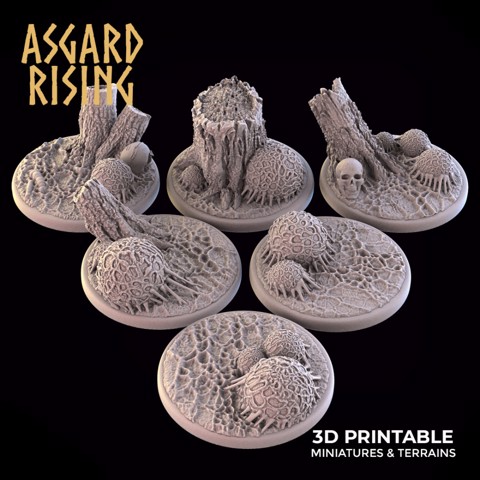 Image of INFESTED GROUNDS 6 x Round Bases 40mm - PRESUPPORTED