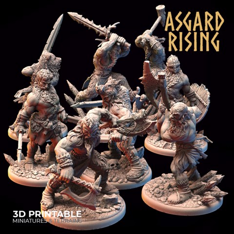 Image of Berserkers Warband FULL Presupported