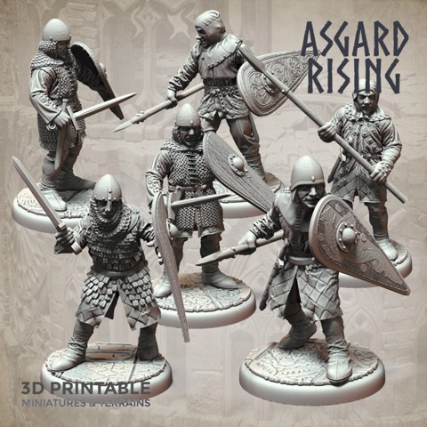 Image of Medieval Soldiers Modular Warband ( Presupported )