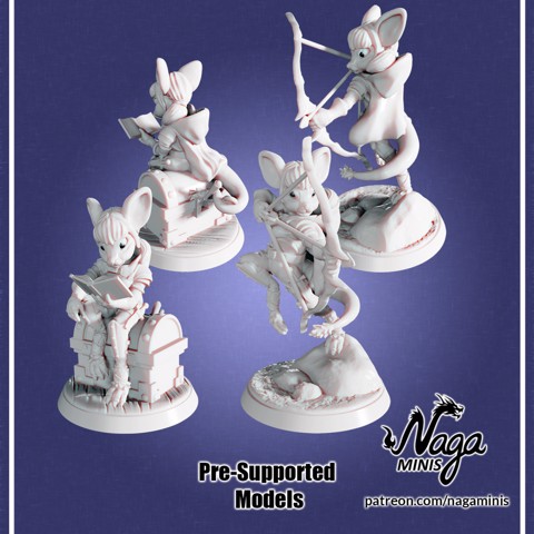 Image of Mousefolk Rogue - Presupported