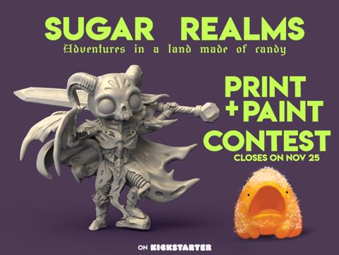 Image of Sugar Realms - Print and Paint Contest