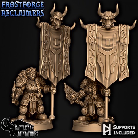 Image of Frostforge Battle-Damsel Banner-Bearer