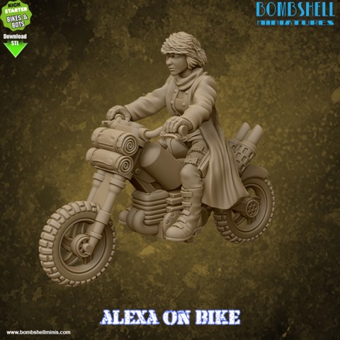 Image of Alexa on Bike