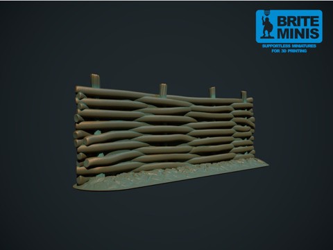 Image of Wicker fence (Supportless, FDM friendly)