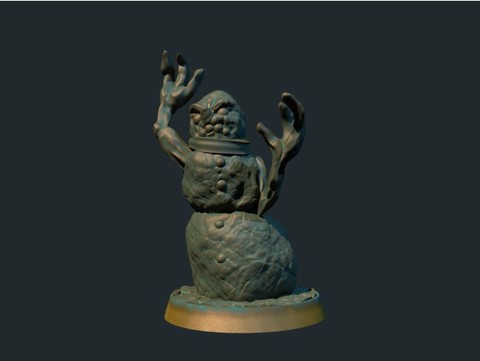Image of Snow golem 28 mm (supportless, FDM friendly)