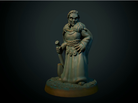 Image of Norse Maiden 28mm (supportless, FDM friendly)
