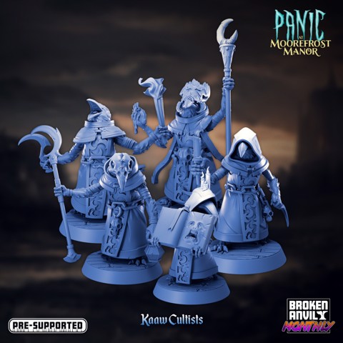 Image of Panic at Moorefrost Manor- Kaaw Cultists Complete Set