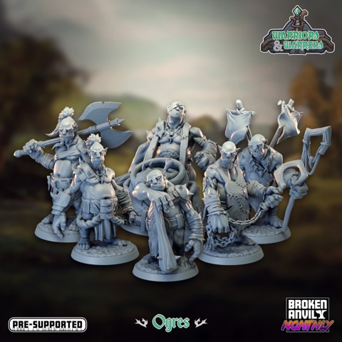 Image of Warriors and Warrens- Ogres Complete Set