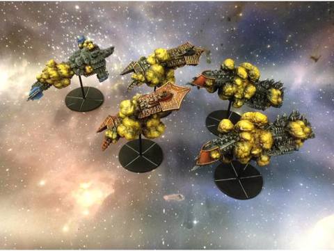 Image of Battlefleet Gothic Space Hulks (destroyed cap ships)