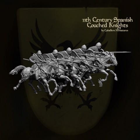Image of 11th Century Spanish Couched Knights