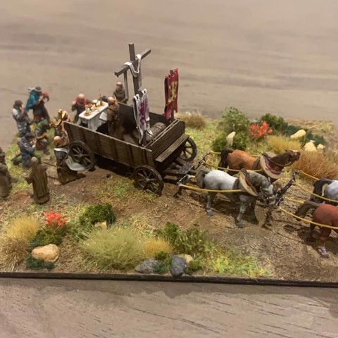 Image of 15mm Mass Cart and horses
