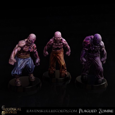 Image of Plagued Zombies Miniatures